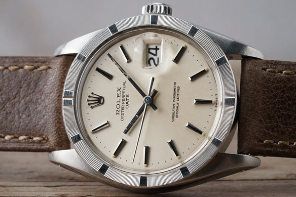 Serviced Vintage ROLEX OysterPerpetual Date 1501 34mm cal.1570 Men c.1968 #1284