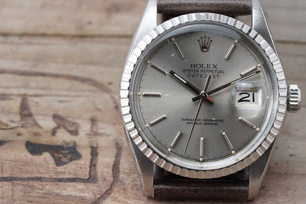 Serviced Vintage ROLEX DateJust 16030 Grey Dial 36mm cal.3035 c.1979 #1331