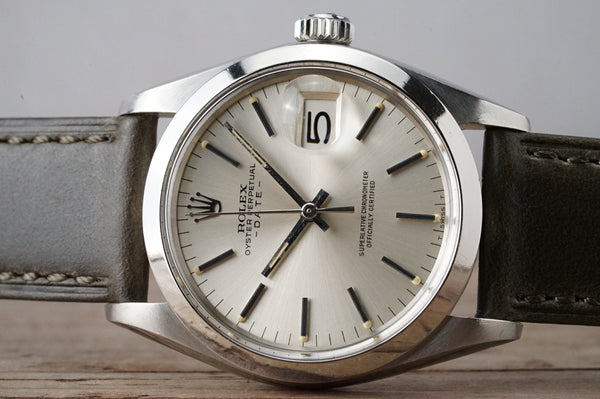 Serviced w/paper Vintage ROLEX OysterPerpetual 1500 34mm cal.1570 c.1971 #1415