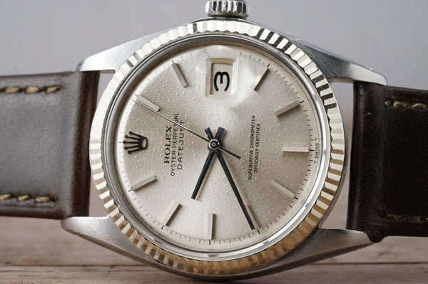 Serviced Vintage ROLEX DateJust 1601 Bubbly Patina 36mm cal.1560 c1965 w/Box #1442