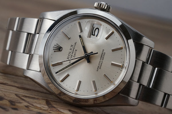 Serviced Vintage ROLEX OysterPerpetual Date 1500 34mm cal.1570 c.1978 #1448