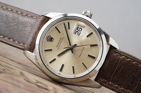 Serviced Vintage ROLEX OysterDate 6694 Patina Dial 34mm cal.1225 c.1973 #1388