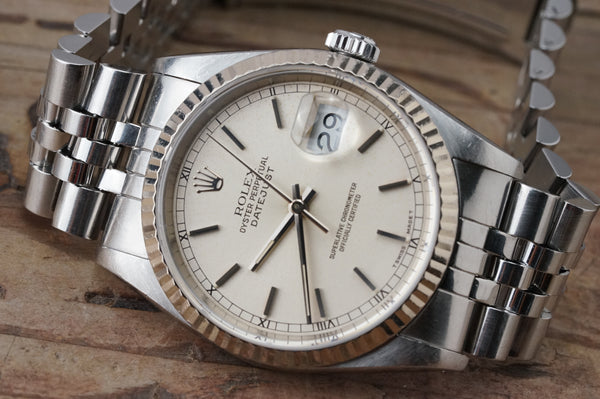 Serviced ROLEX DateJust 16234 Automatic 36mm cal.3135 c.1990 w/Box #1452
