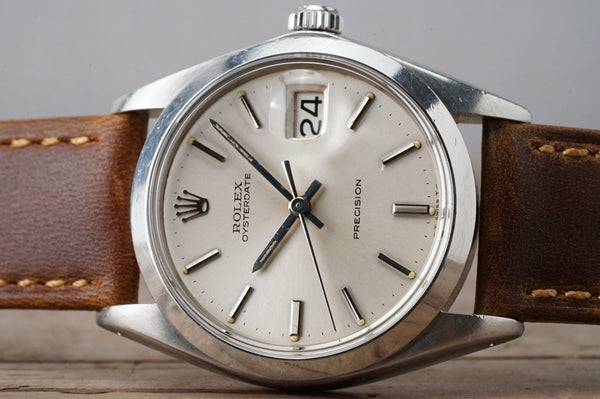 Serviced Vintage ROLEX OysterDate 6694 Silver Dial 34mm cal.1225 c.1969 #1476