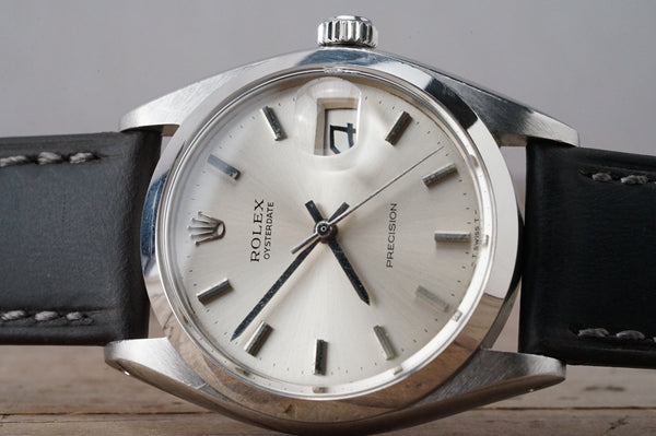 Serviced Vintage ROLEX OysterDate 6694 Silver Dial 34mm cal.1225 c1969 #1503