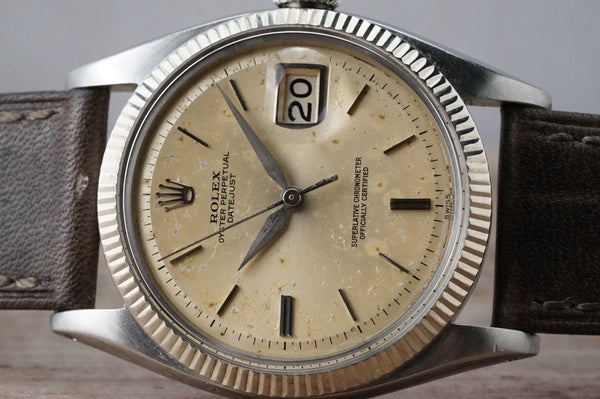 Serviced Vintage ROLEX DateJust 1601 Early Model Automatic 36mm c.1960 #1166