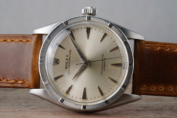 Serviced Vintage ROLEX OysterPerpetual 6569 Automatic 34mm cal.1030 Men c.1958 #1169